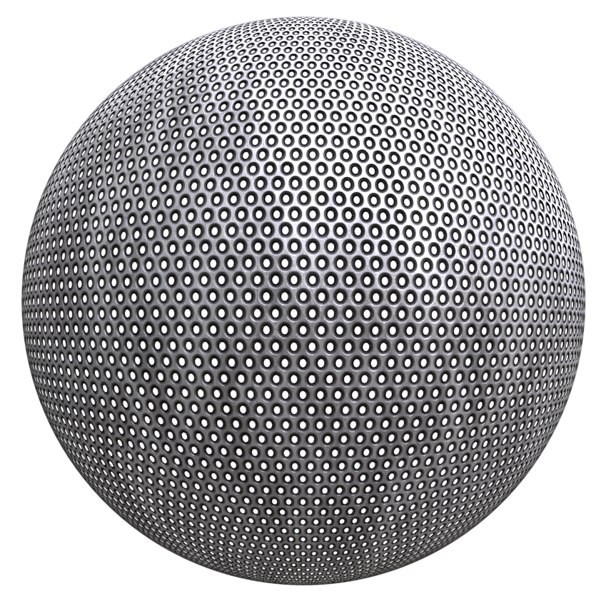Rusted Perforated Plate